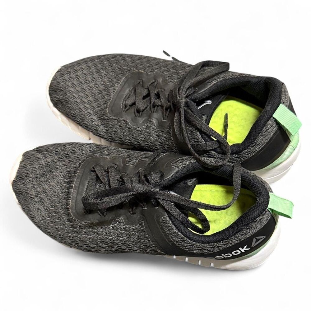 Reebok Women's Black and Green Trainers